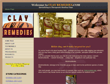 Tablet Screenshot of clayremedies.com